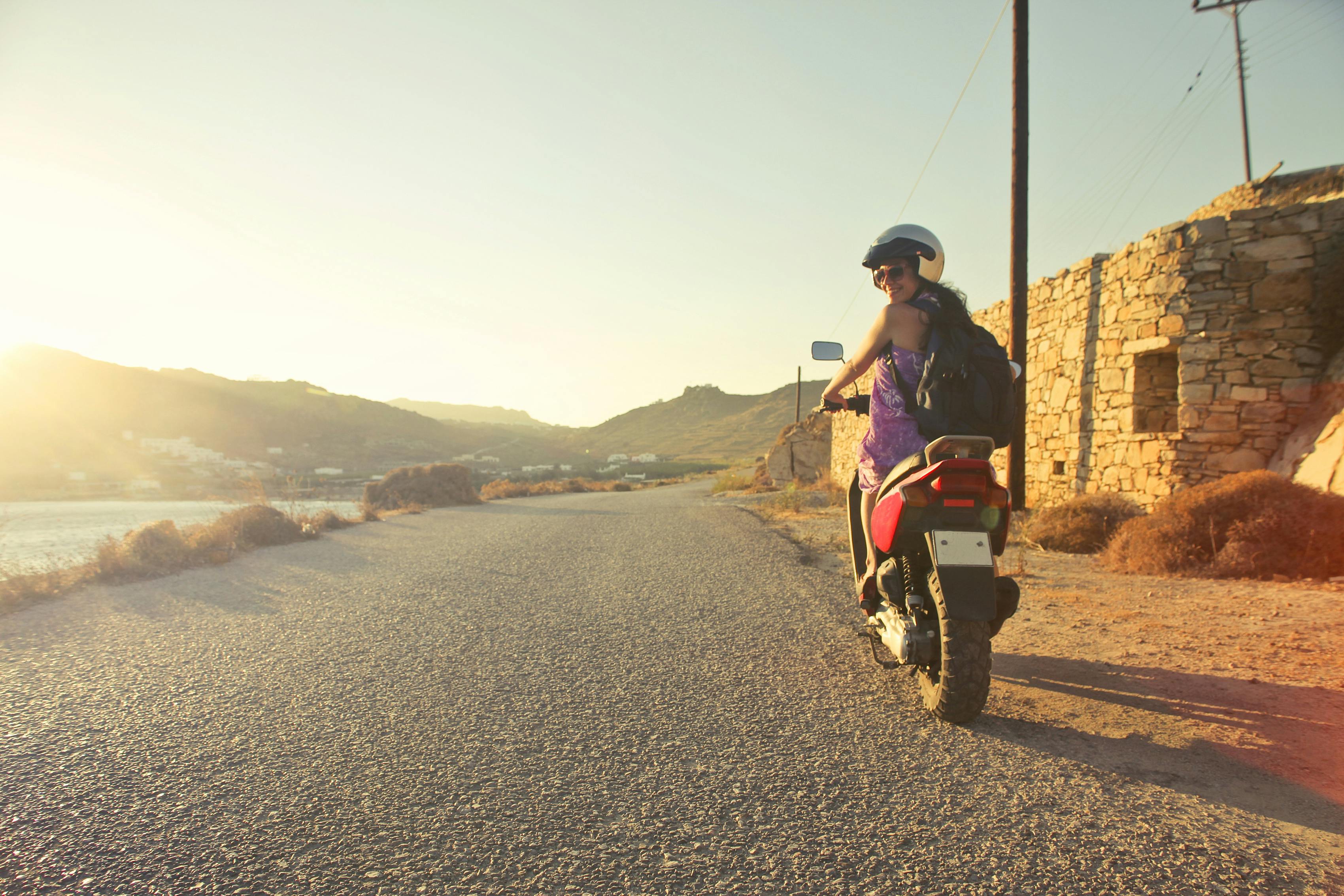 Scenic view of Dwarka with bikes - Rent bikes in Dwarka